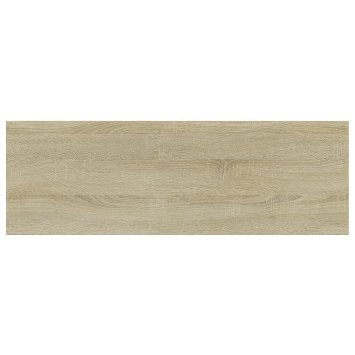 boghylder 4 stk. 60x20x1,5 cm konstrueret træ sonoma-eg