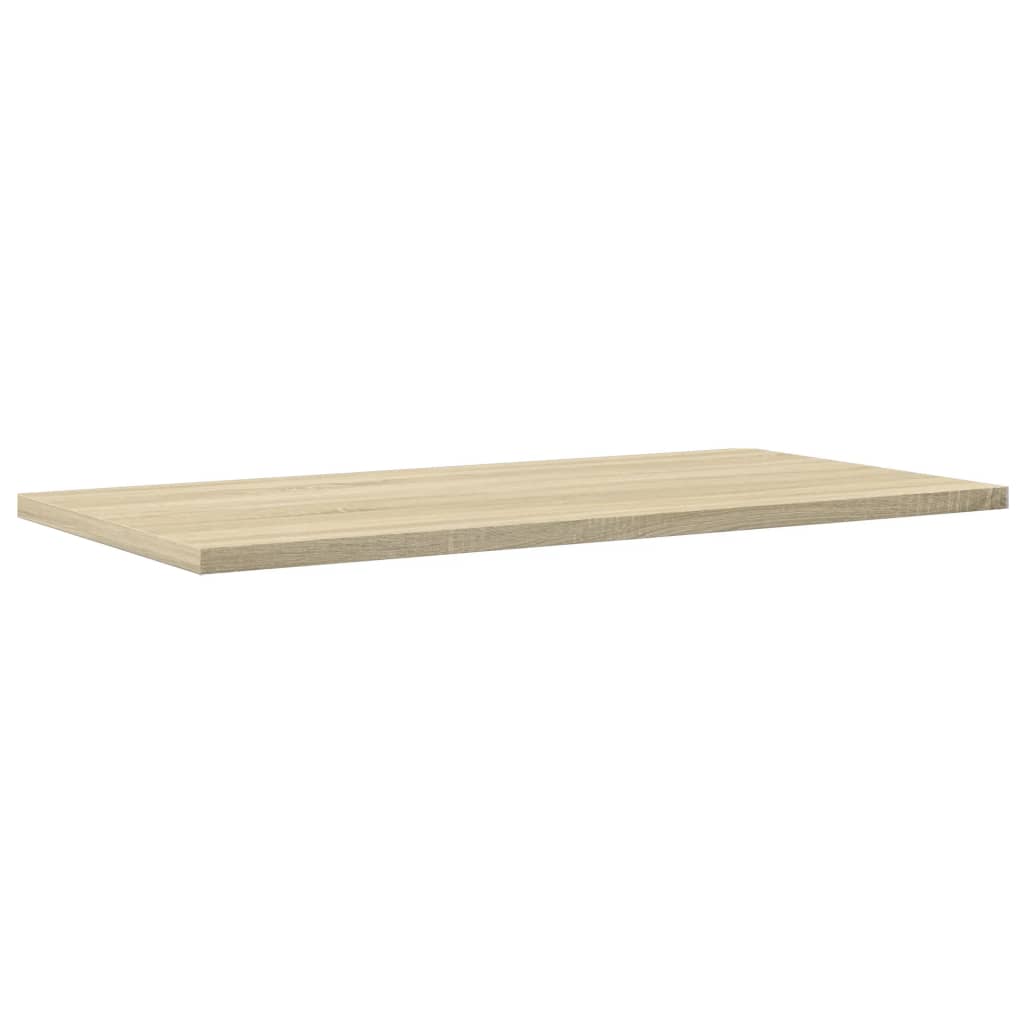 boghylder 4 stk. 60x30x1,5 cm konstrueret træ sonoma-eg