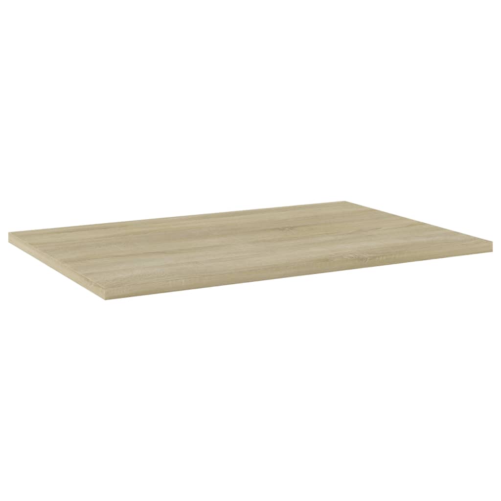 boghylder 4 stk. 60x40x1,5 cm konstrueret træ sonoma-eg