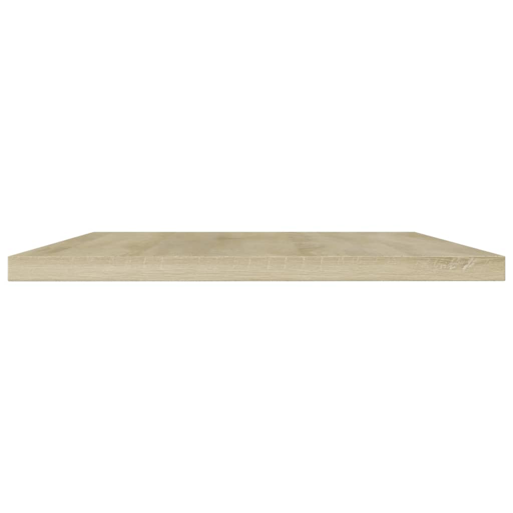 boghylder 4 stk. 60x40x1,5 cm konstrueret træ sonoma-eg
