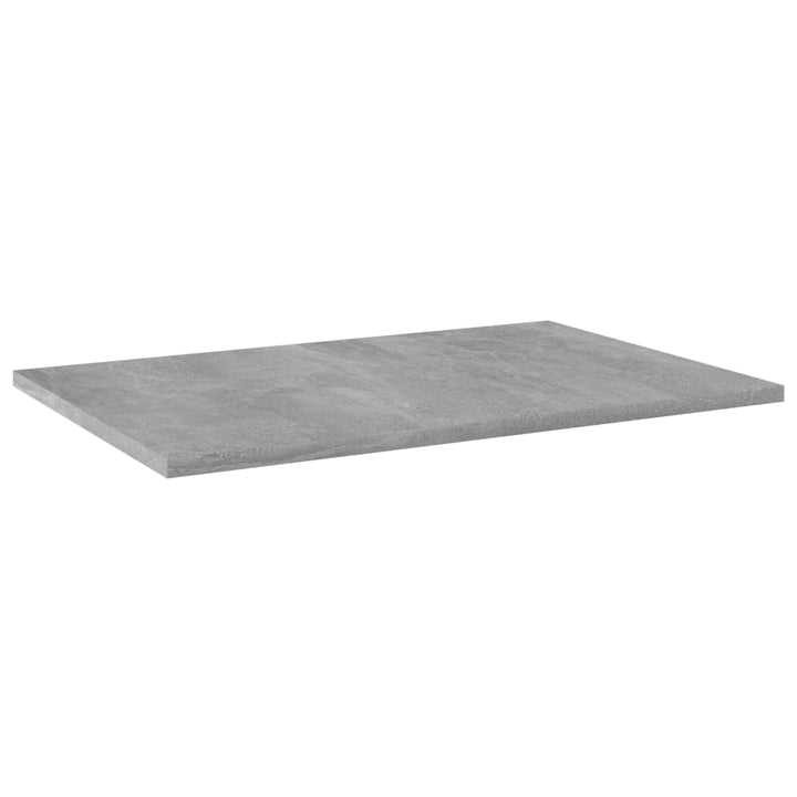 boghylder 8 stk. 60x40x1,5 cm konstrueret træ betongrå