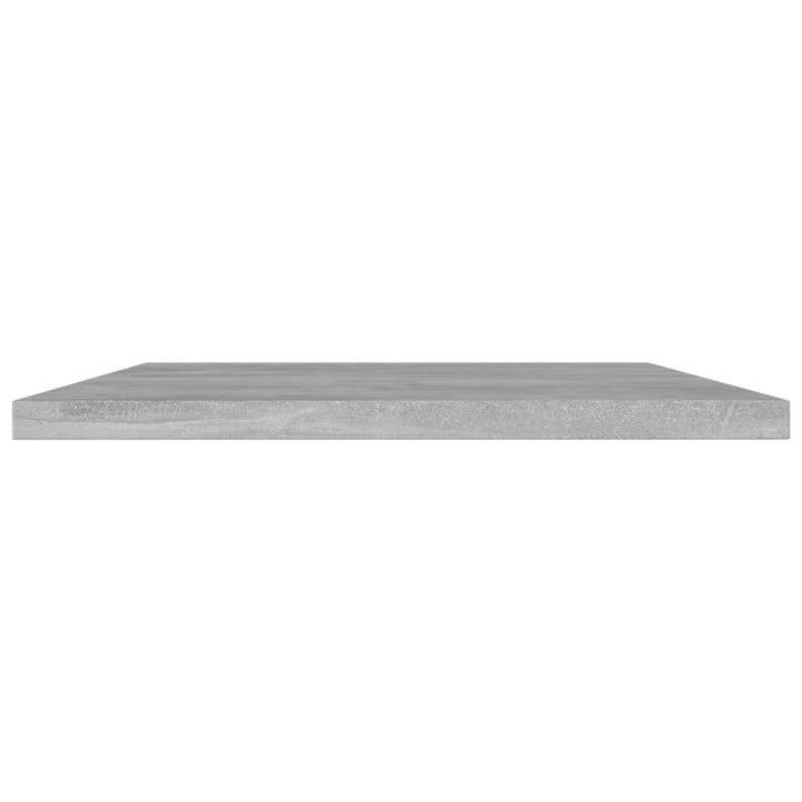 boghylder 8 stk. 60x40x1,5 cm konstrueret træ betongrå