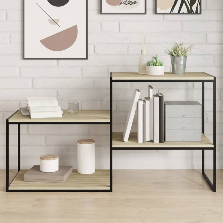 boghylder 8 stk. 60x50x1,5 cm spånplade sonoma-eg