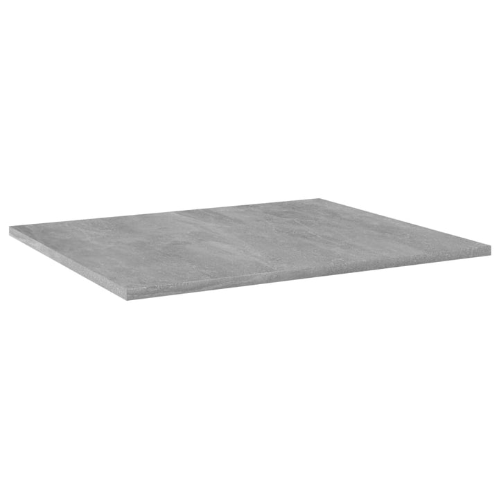 boghylder 8 stk. 60x50x1,5 cm spånplade betongrå