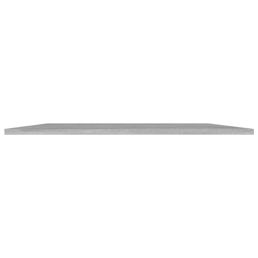 boghylder 8 stk. 80x30x1,5 cm konstrueret træ betongrå