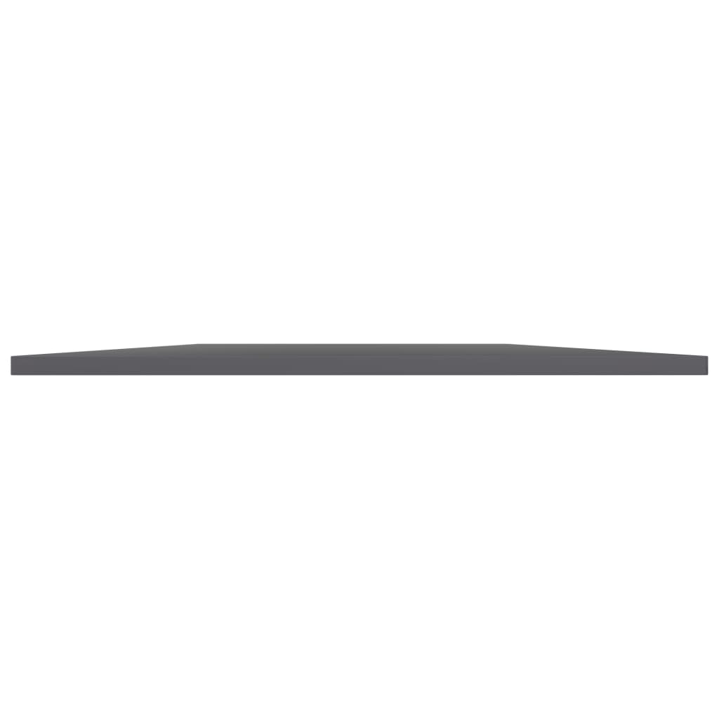 boghylder 8 stk. 80x30x1,5 cm konstrueret træ grå højglans