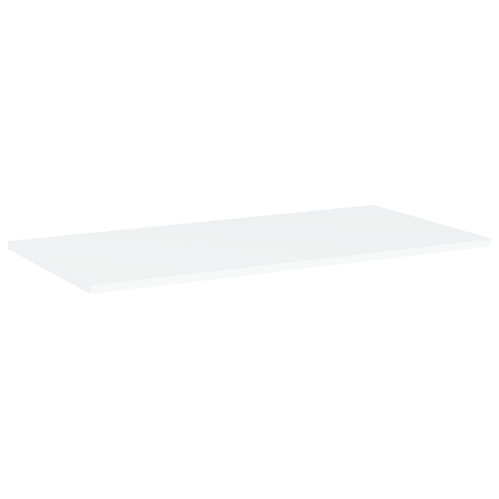 boghylder 4 stk. 80x40x1,5 cm konstrueret træ hvid