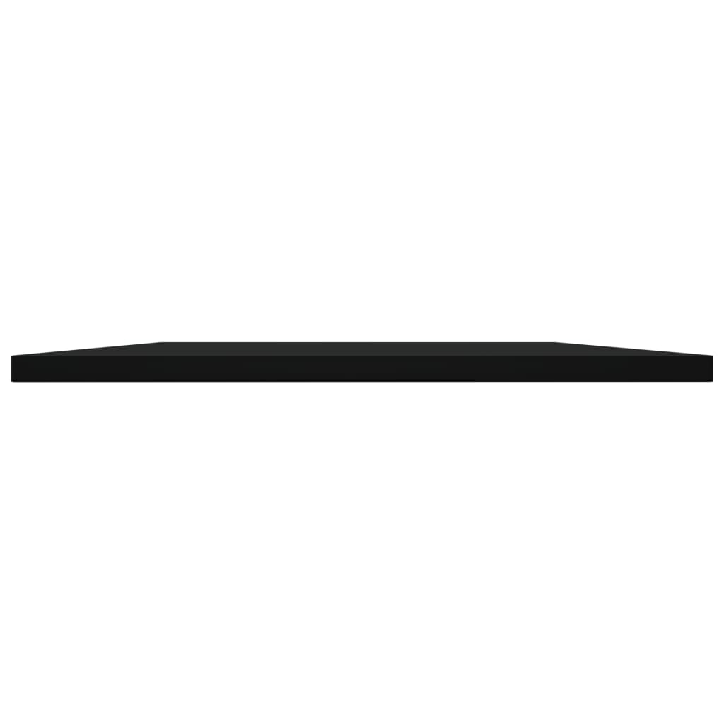 boghylder 8 stk. 80x40x1,5 cm konstrueret træ sort