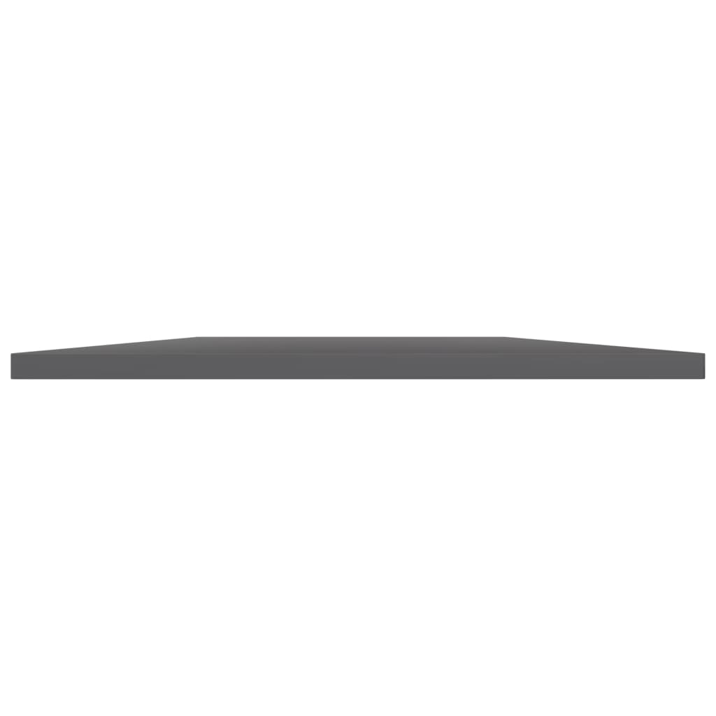 boghylder 8 stk. 80x40x1,5 cm konstrueret træ grå højglans