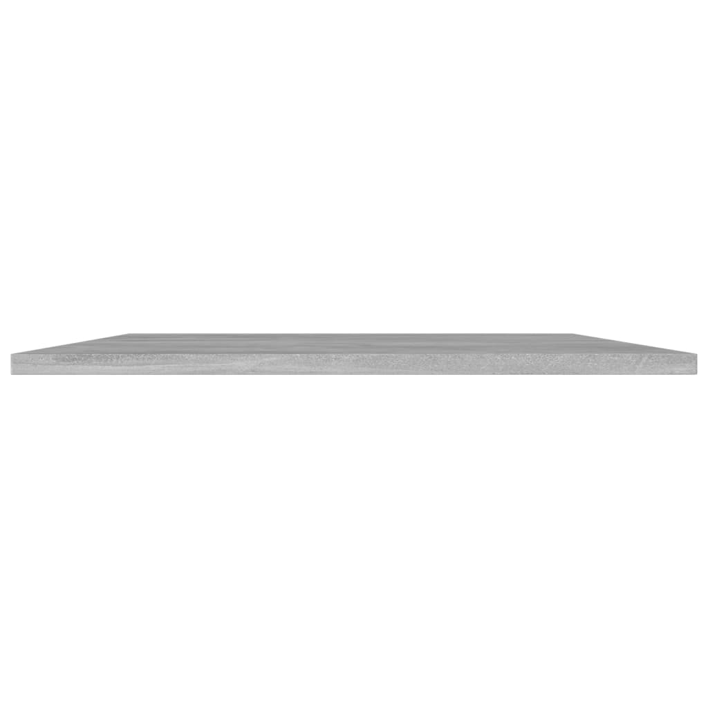 boghylder 4 stk. 80x50x1,5 cm konstrueret træ betongrå
