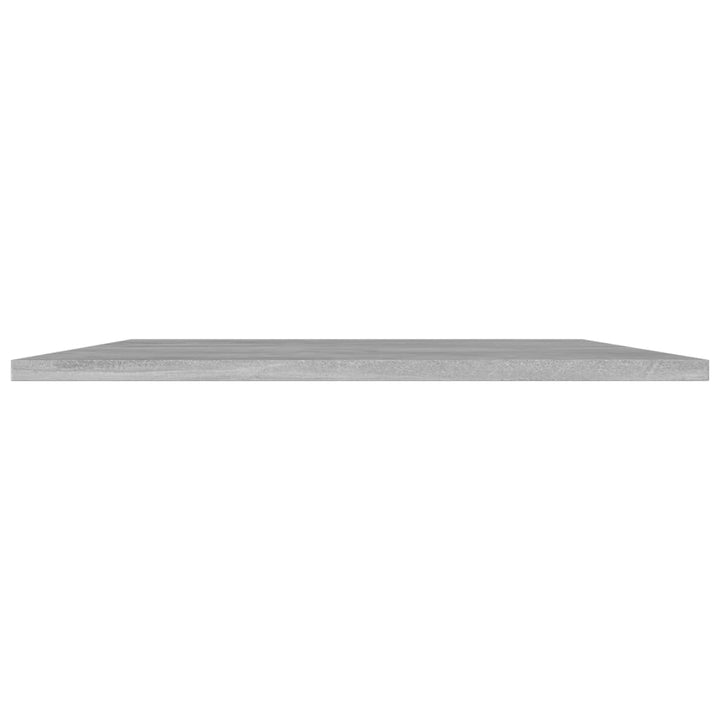 boghylder 4 stk. 80x50x1,5 cm konstrueret træ betongrå
