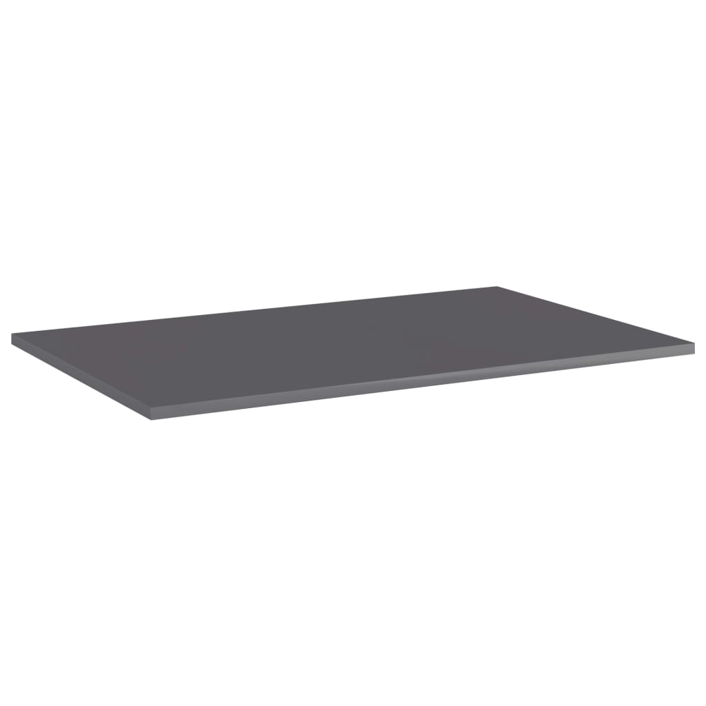 boghylder 4 stk. 80x50x1,5 cm konstrueret træ grå højglans