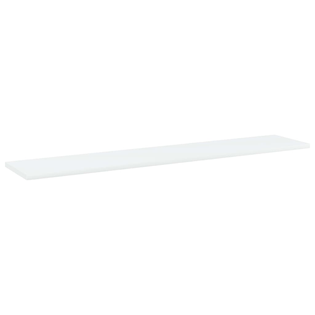 boghylder 4 stk. 100x20x1,5 cm konstrueret træ hvid