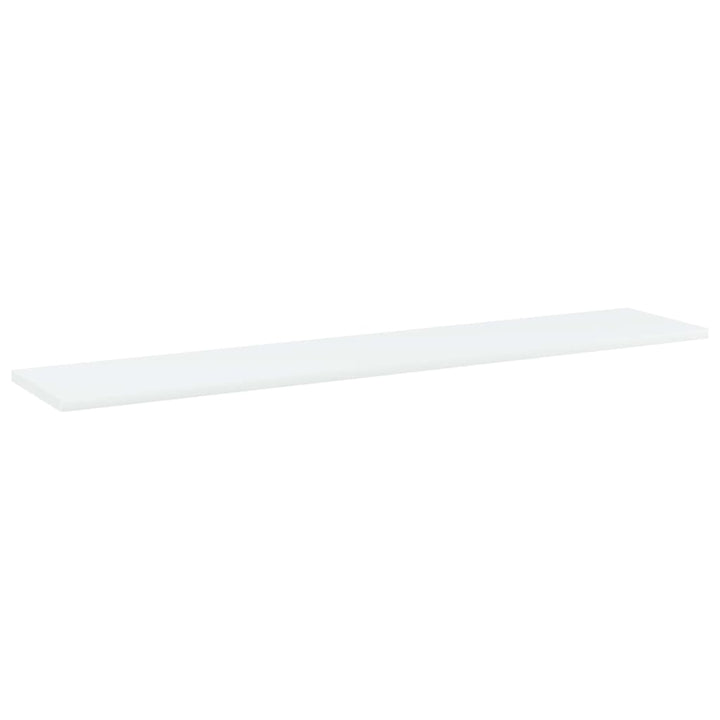 boghylder 4 stk. 100x20x1,5 cm konstrueret træ hvid