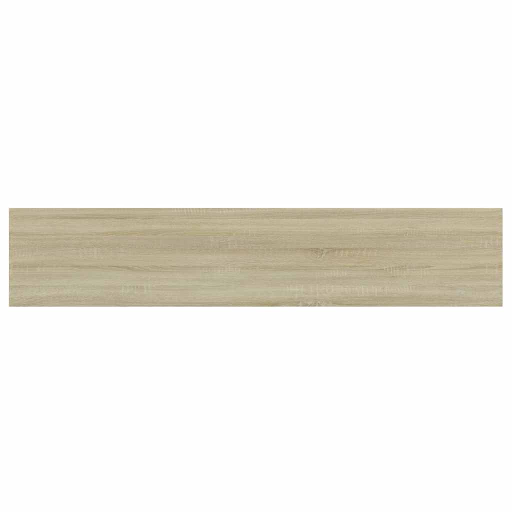 boghylder 4 stk. 100x20x1,5 cm konstrueret træ sonoma-eg