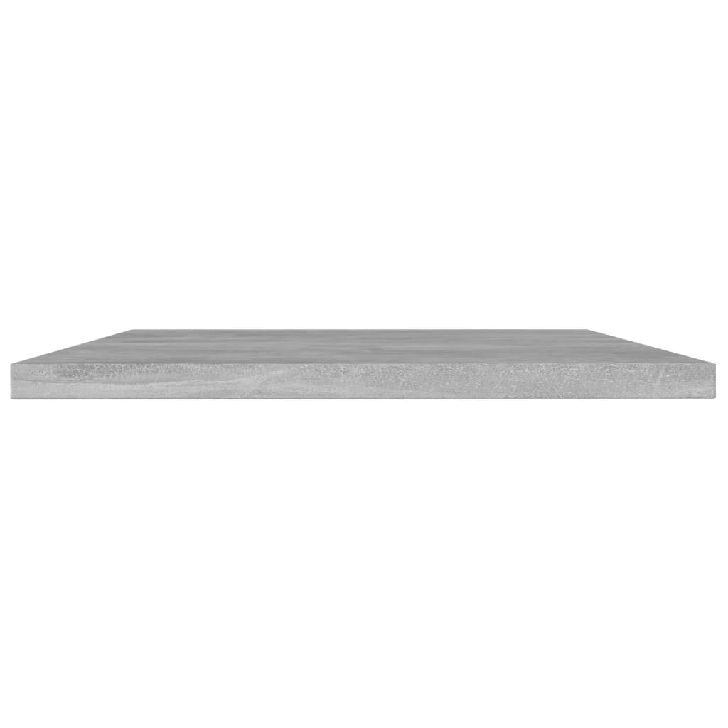 boghylder 4 stk. 100x20x1,5 cm konstrueret træ betongrå