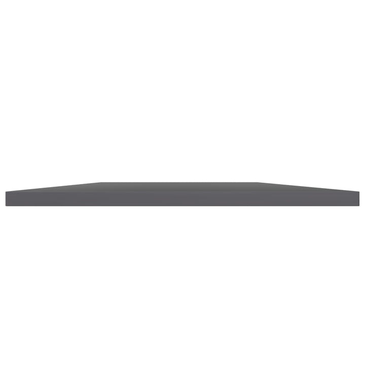 boghylder 4 stk. 100x40x1,5 cm konstrueret træ grå højglans