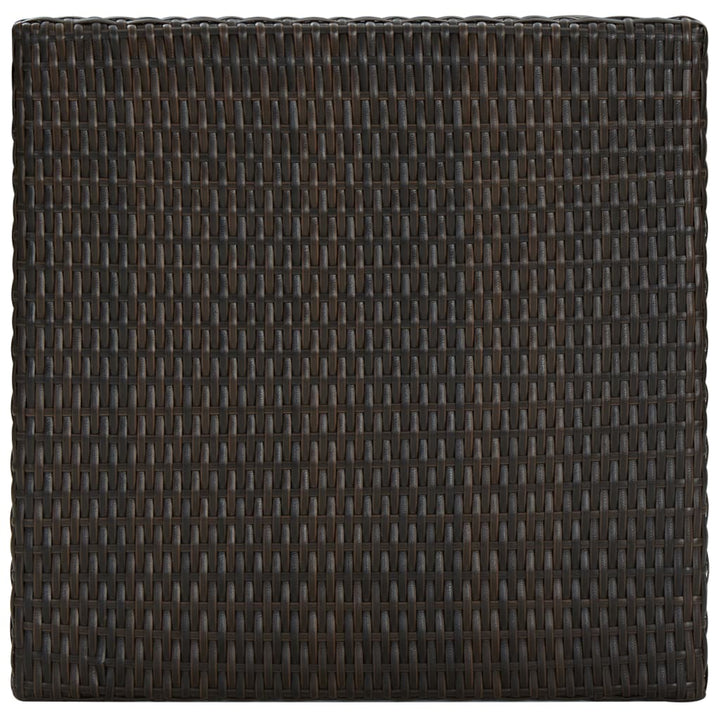 barsæt til haven 3 dele med hynder polyrattan brun