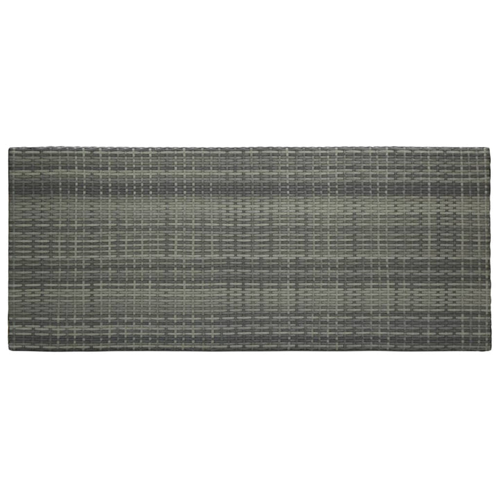 udendørs barsæt 7 dele med antracitgrå hynder polyrattan