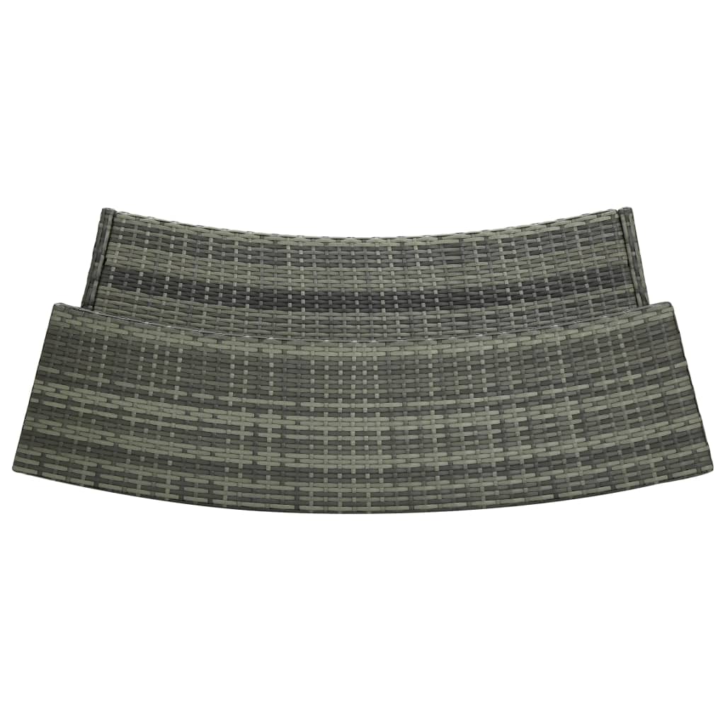 barsæt til haven 3 dele med hynder grå