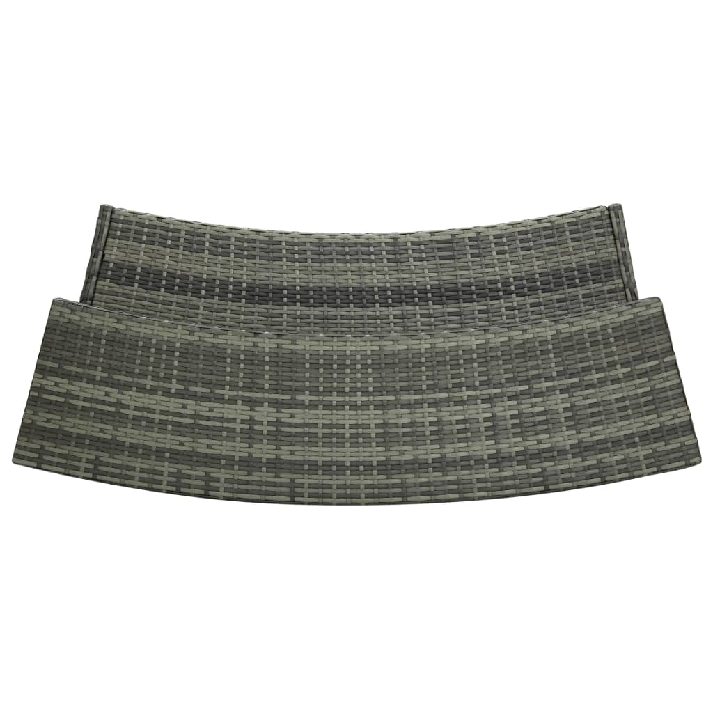 barsæt til haven 3 dele med hynder grå