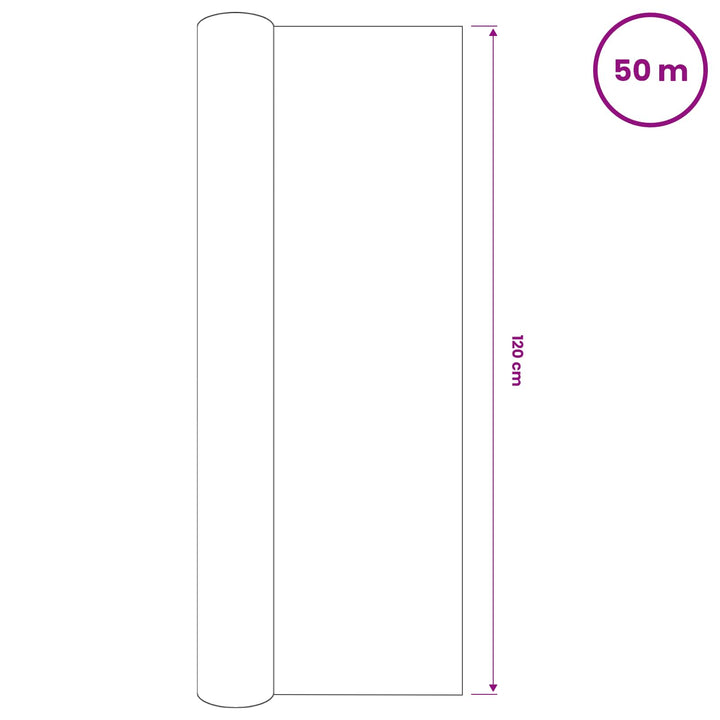 afskærmning 1,2x50 m 75 g/m² HDPE antracitgrå