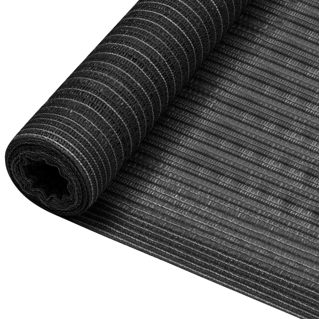 afskærmning 1,8x25 m 150 g/m² HDPE antracitgrå