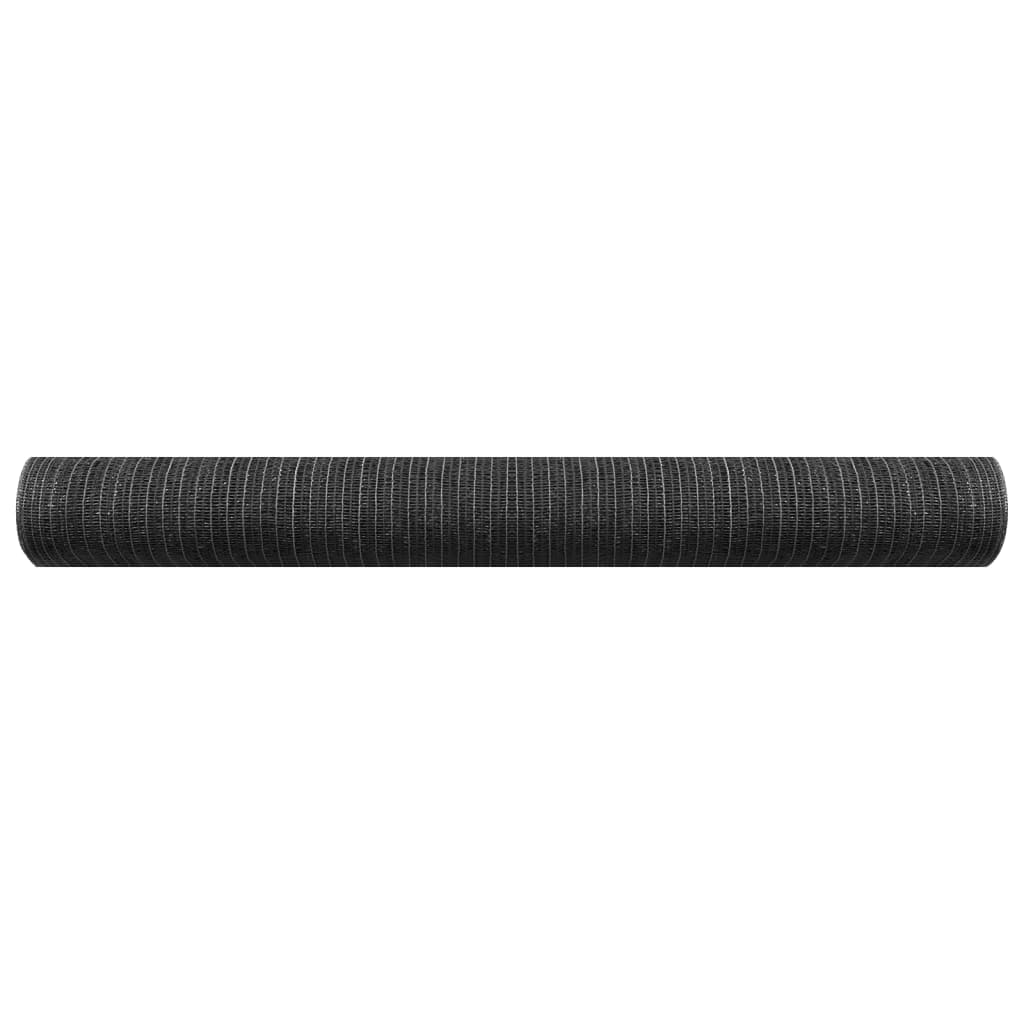 afskærmning 1,2x25 m 195 g/m² HDPE antracitgrå