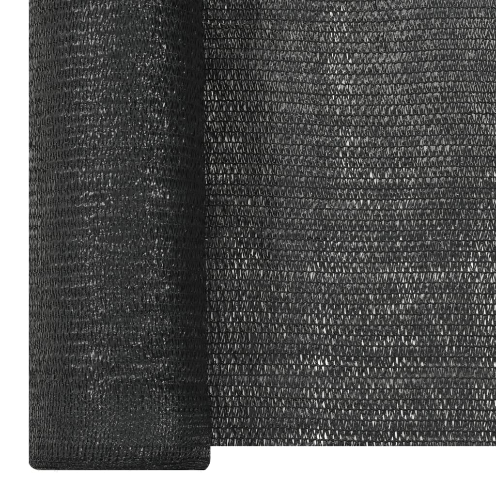 afskærmning 1,2x25 m HDPE 150 g/m² sort