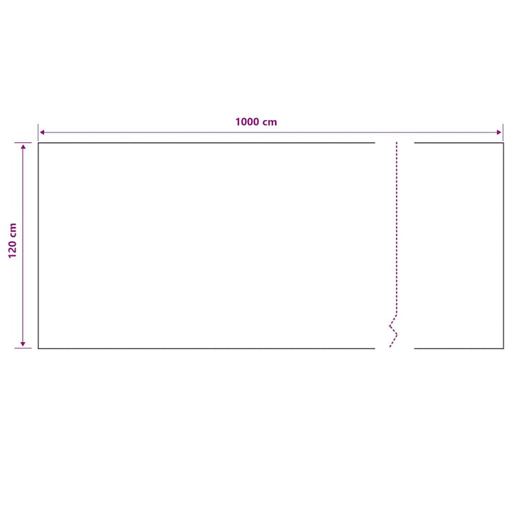 afskærmning 1,2x10 m HDPE 195 g/m² sort
