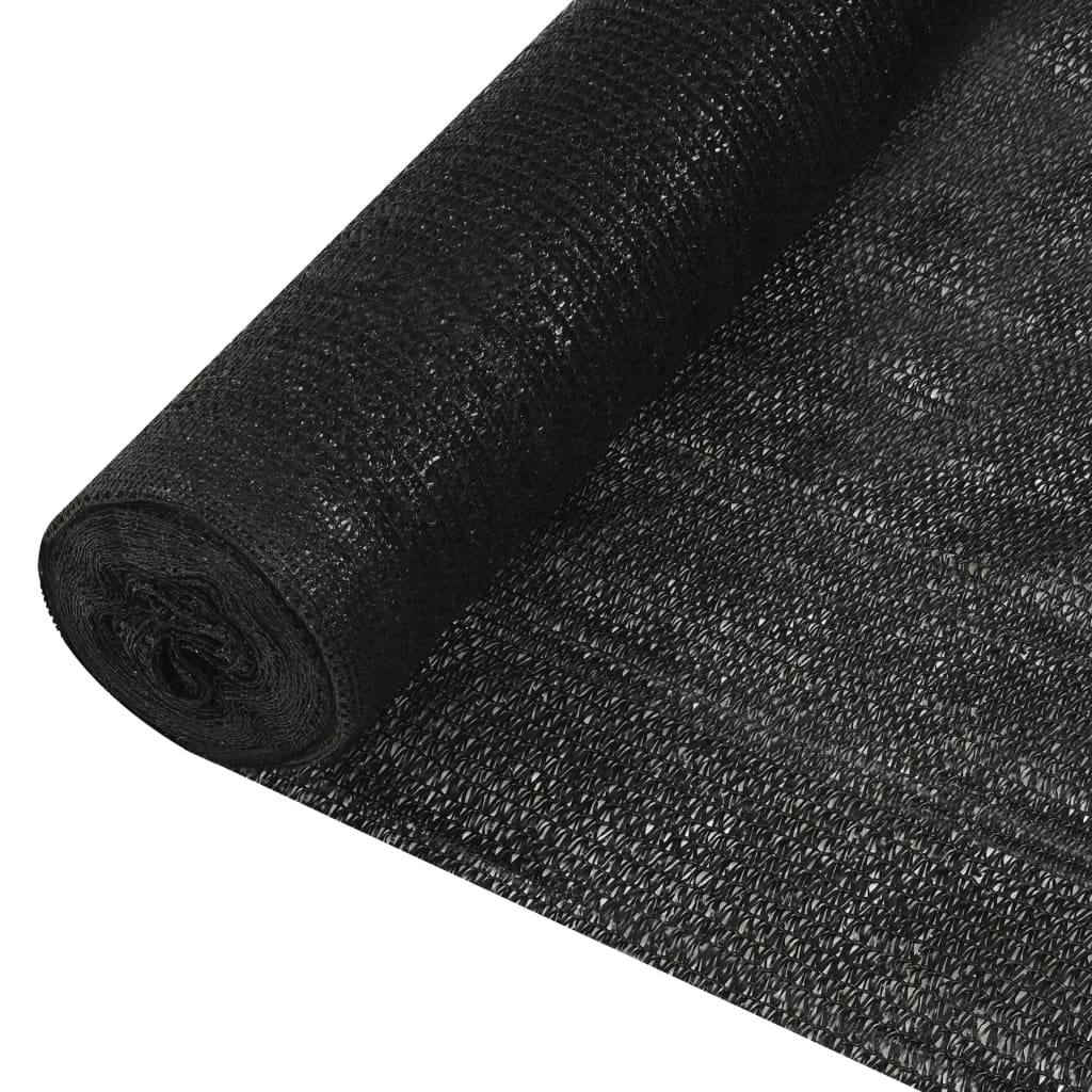 afskærmning 3,6x10 m HDPE 195 g/m² sort