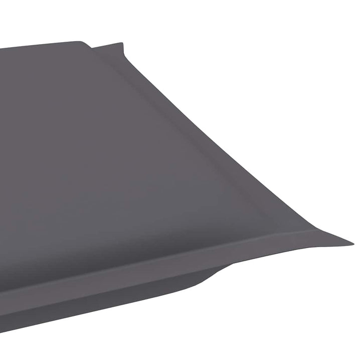 gyngende liggestol med hynde massivt teaktræ