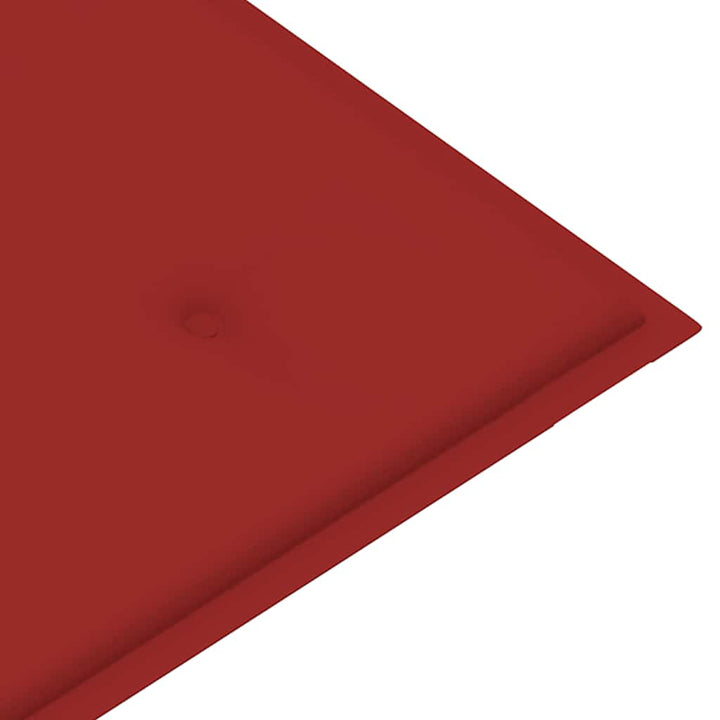 foldbar havebænk med hynde 118 cm bambus