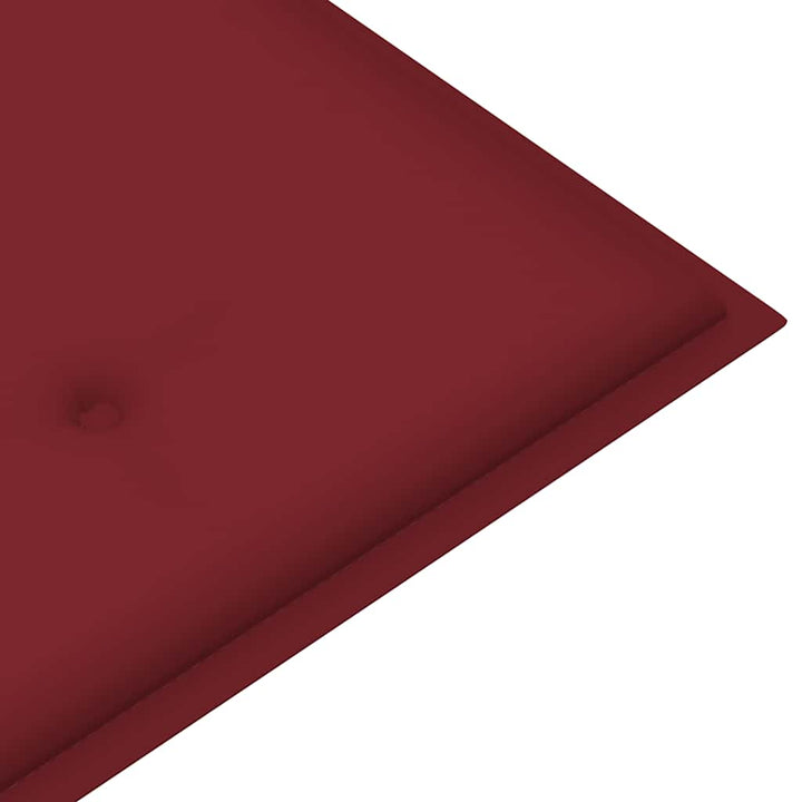 foldbar havebænk med hynde 118 cm bambus