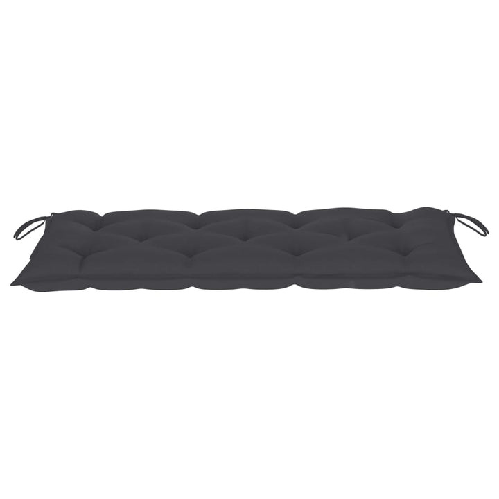 foldbar havebænk med hynde 118 cm bambus