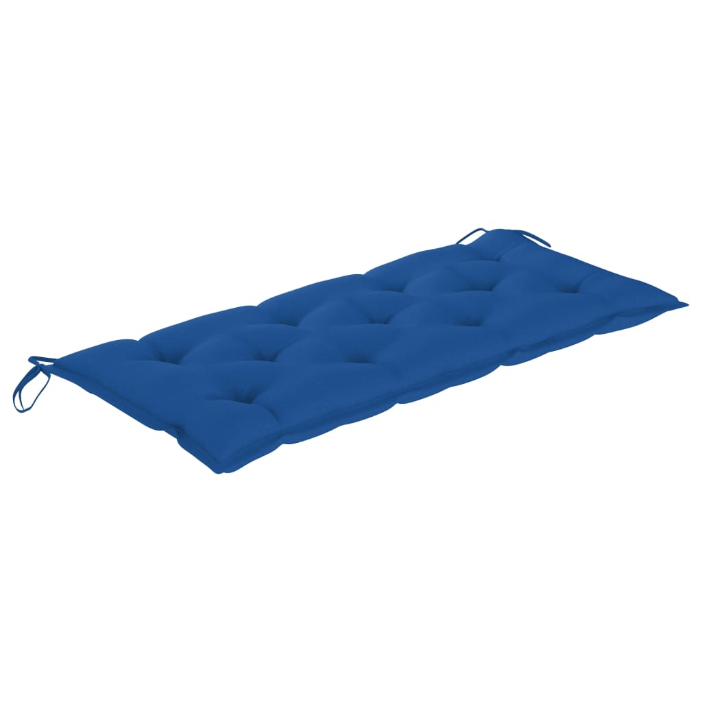 foldbar havebænk med hynde 118 cm bambus