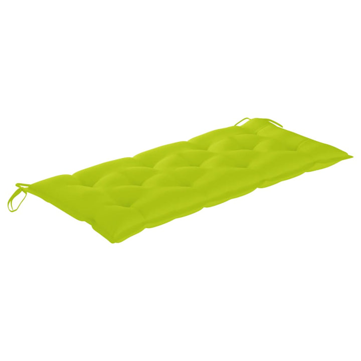 foldbar havebænk med hynde 118 cm bambus