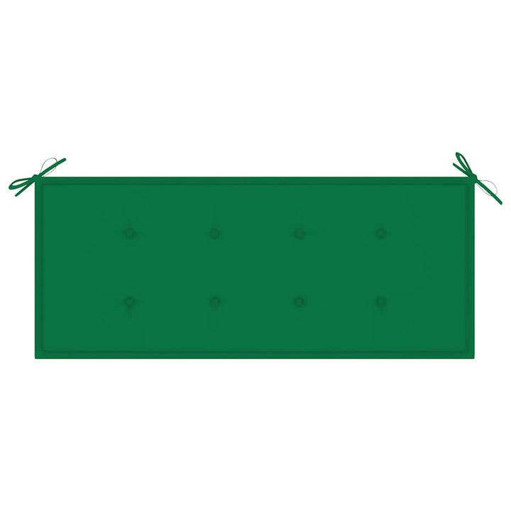 havebænk med hynde 120 cm bambus