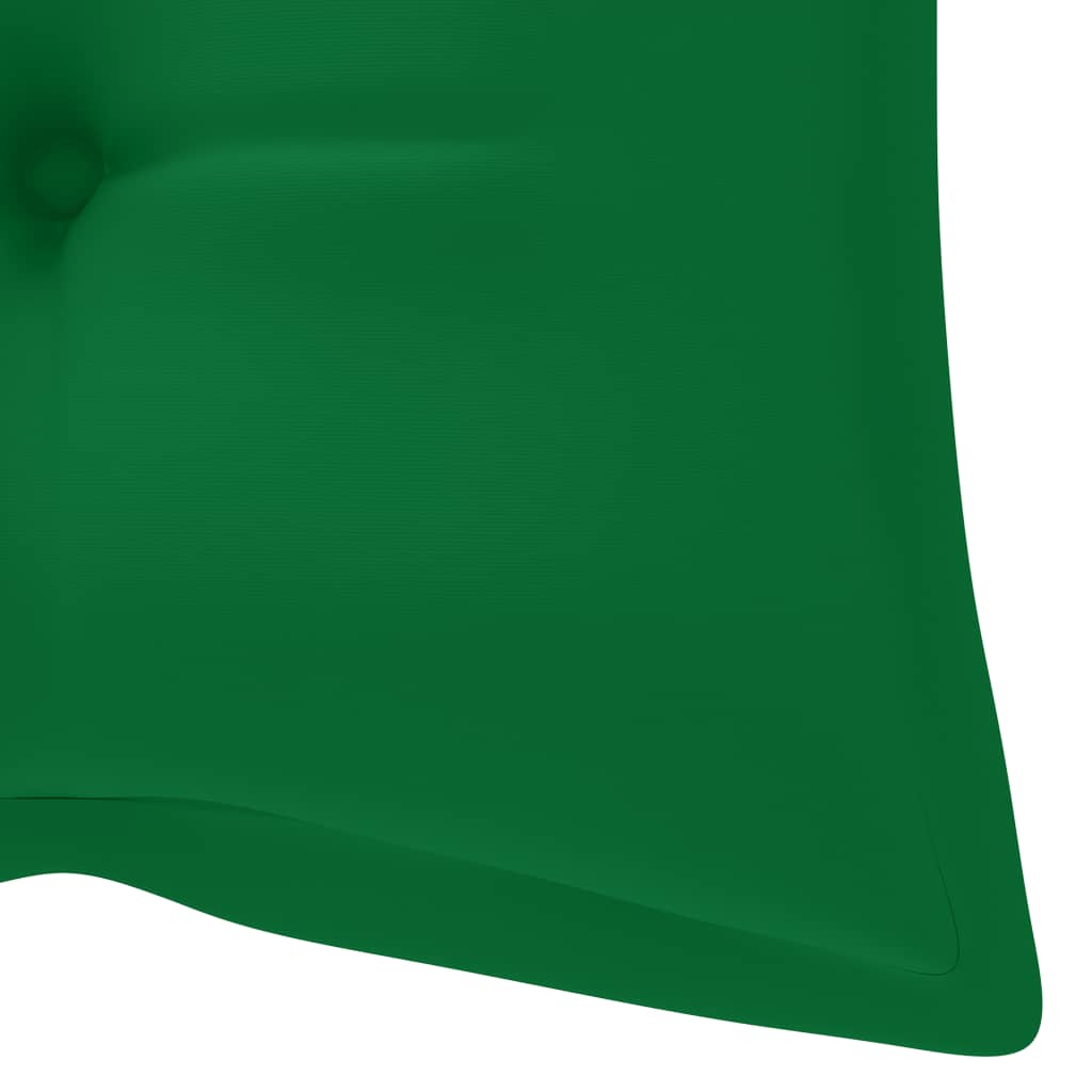 havebænk med hynde 120 cm bambus