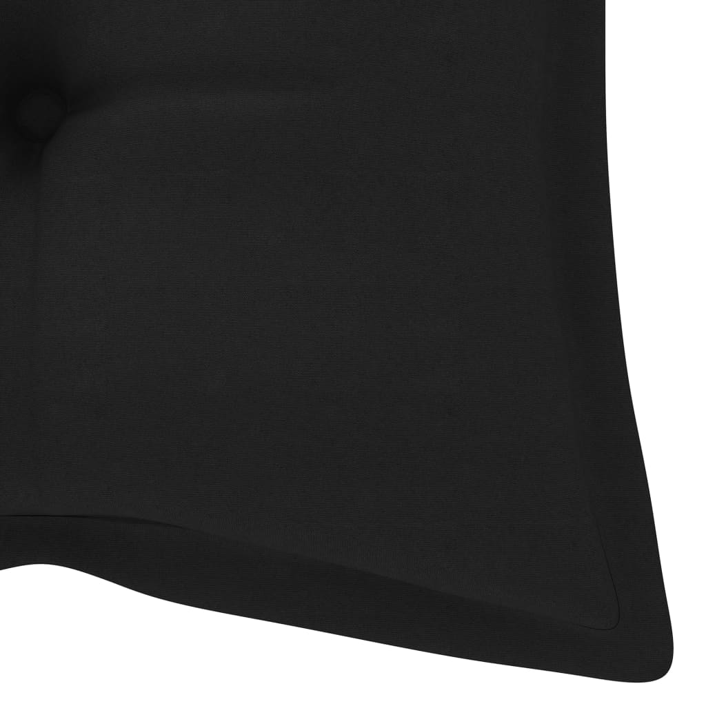 havebænk med hynde 120 cm bambus