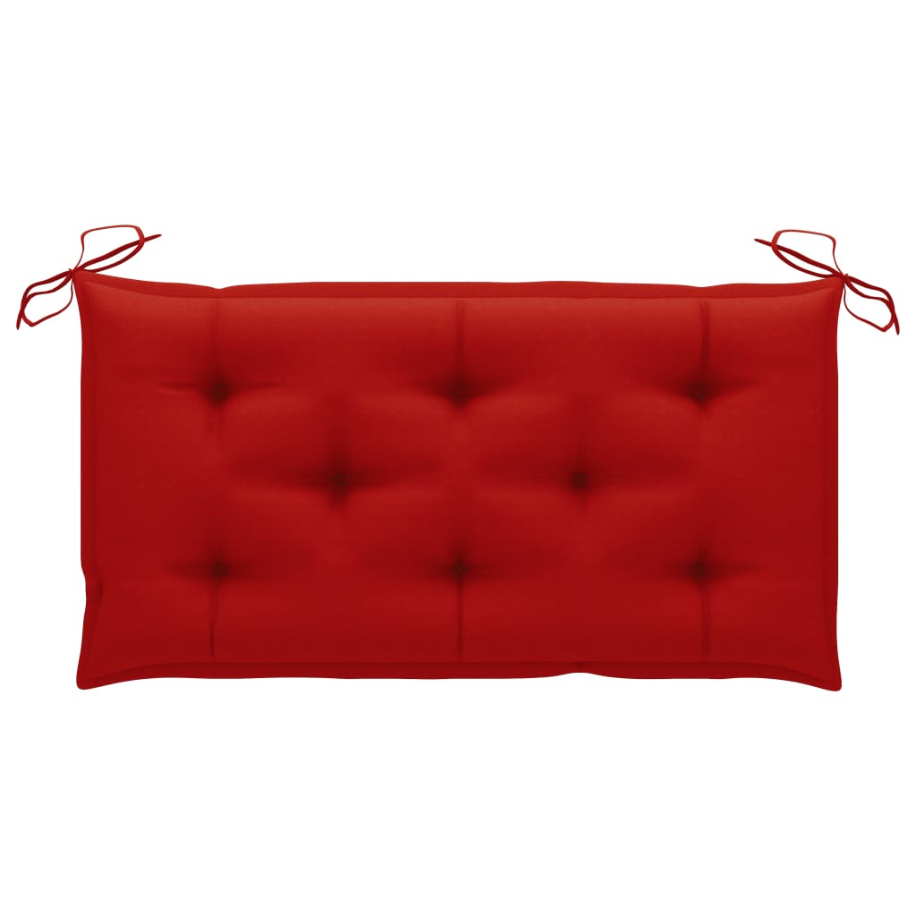 2-personers gyngesofa med palmeblade og hynde 202 cm bambus