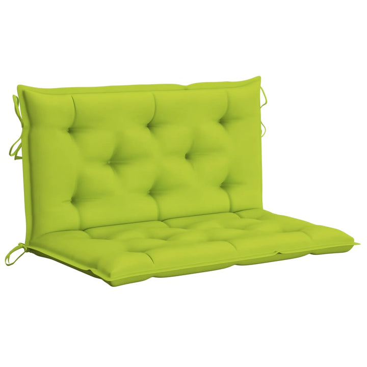 2-personers gyngesofa med palmeblade og hynde 202 cm bambus