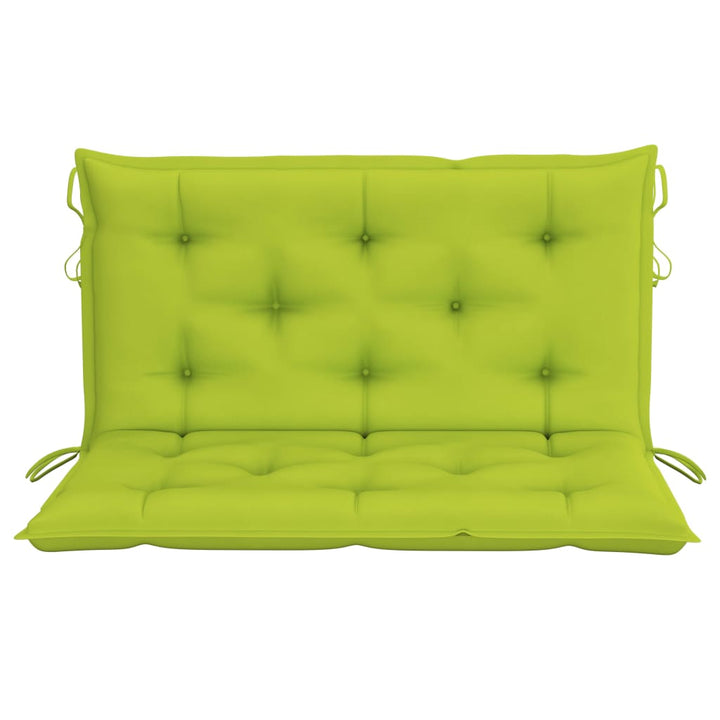 2-personers gyngesofa med palmeblade og hynde 202 cm bambus