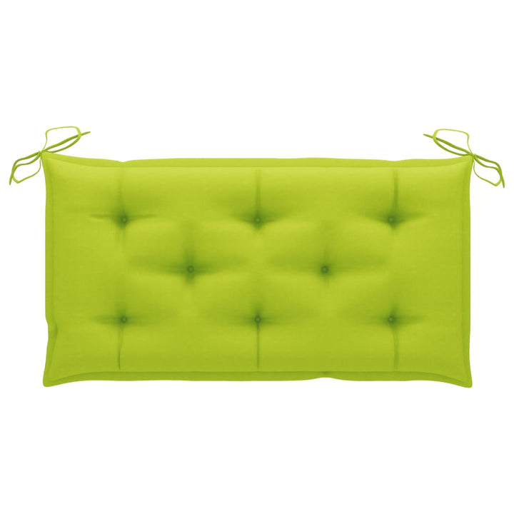 2-personers gyngesofa med palmeblade og hynde 202 cm bambus