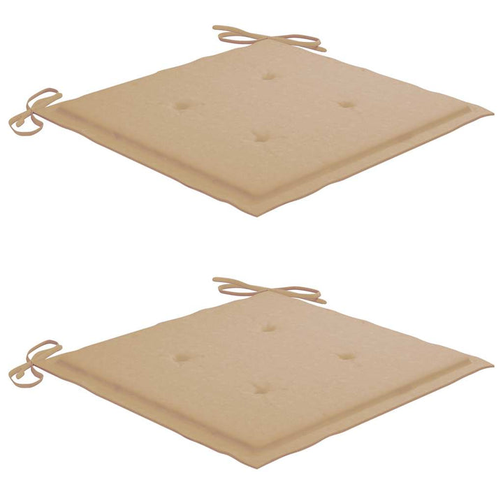 foldbare havestole 2 stk. med hynder bambus