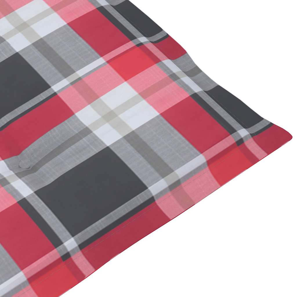 havestol med fodstøtte og hynde massivt akacietræ