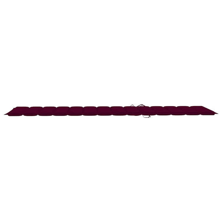 liggestol med hynde foldbar massivt akacietræ