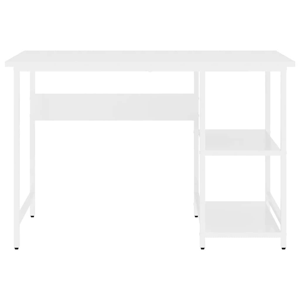 computerbord 105x50x72 cm MDF og metal hvid