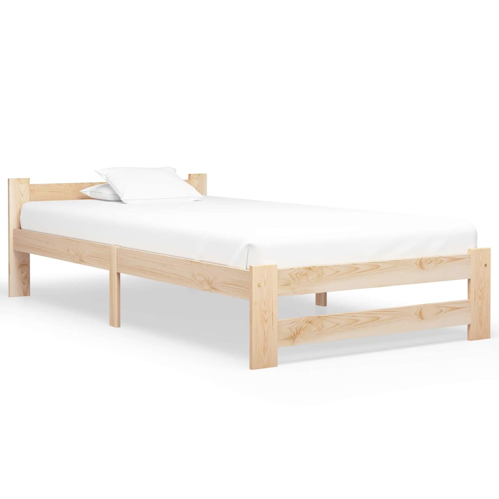 sengestel 100x200 cm massivt fyrretræ