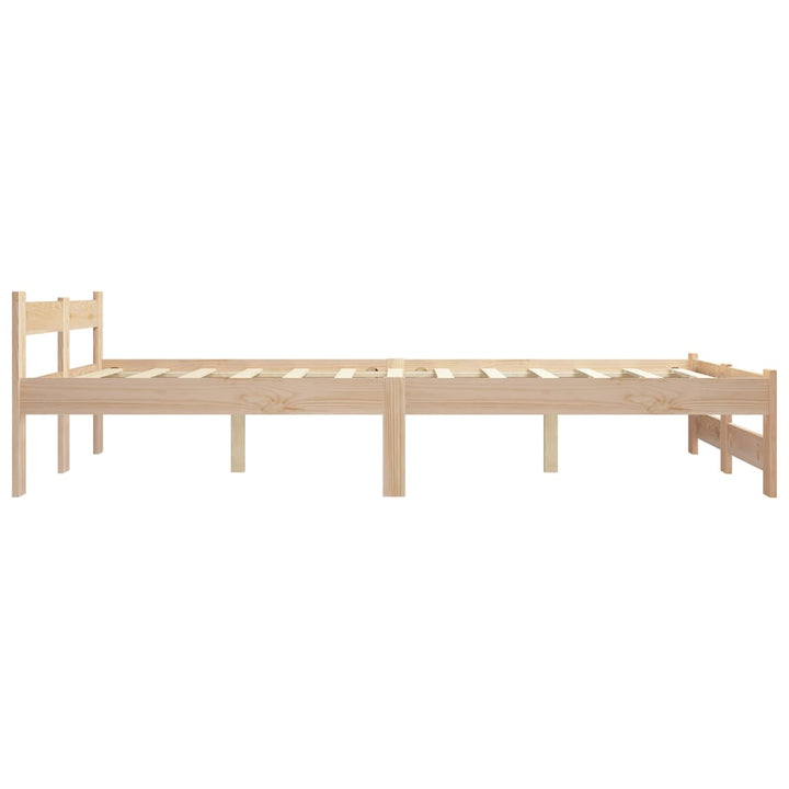 sengestel 160x200 cm massivt fyrretræ